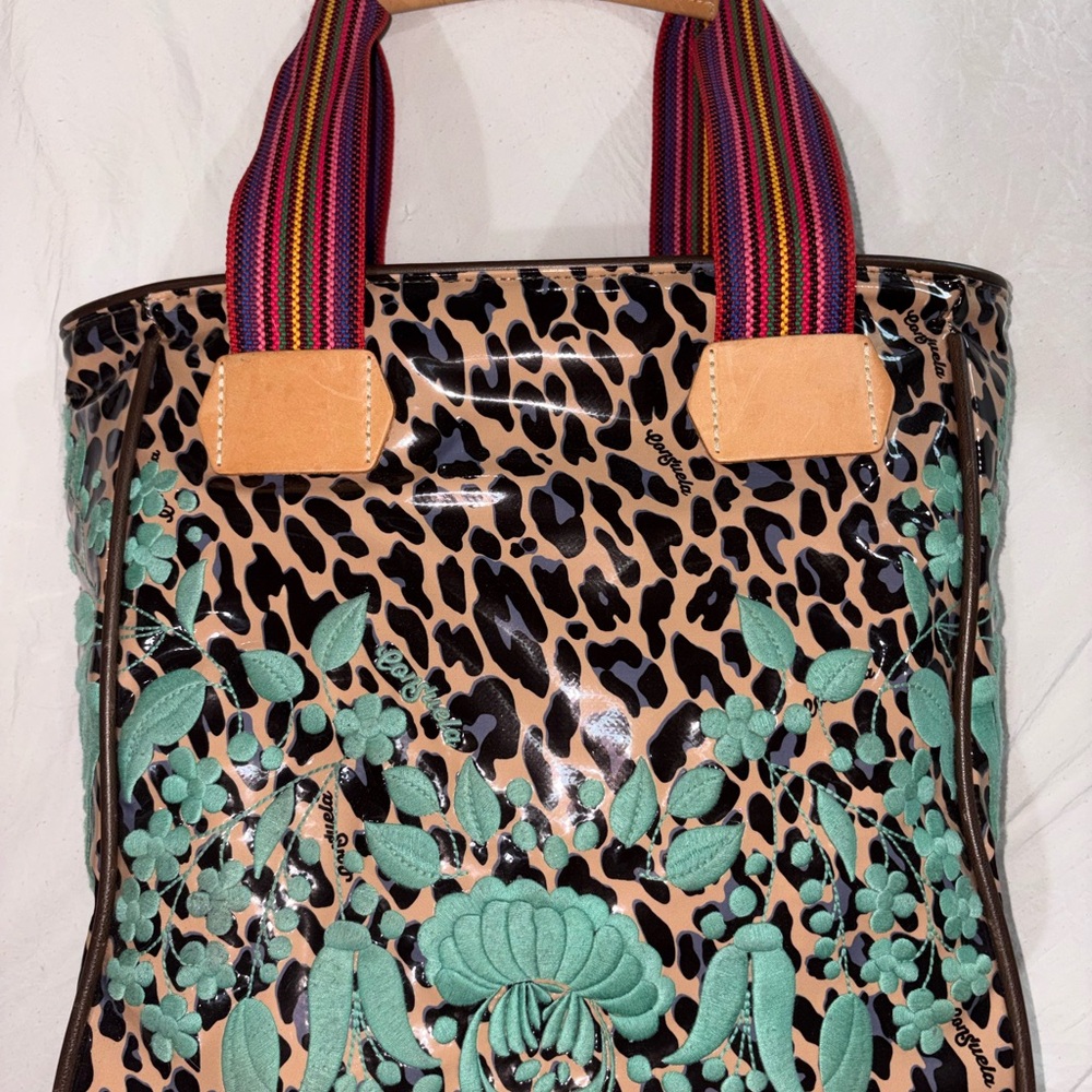 Consuela Leopard Print Tote
